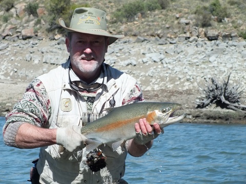 Fishing Trout, Still water, Wild Fly Fishing in the Karoo, Somerset East, South Africa